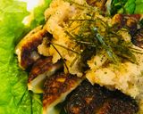 レトルト餃子●大根おろしかけサンチュ盛り作り方3写真
