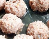 豆乳入り☆米粉のホワイトソース☆肉だんご作り方4写真