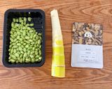 枝豆と春タケノコの炒め物作り方1写真