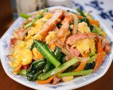 あま～い🤭💕バターポン酢のたまご野菜炒め作り方5写真