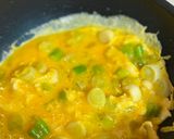 簡単　ねぎオムレツ　ふわふわ　とろとろ　絶品作り方3写真
