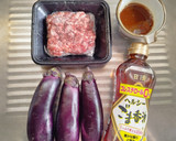 簡単♥️茄子と豚ひき肉の甘辛炒め♪作り方1写真