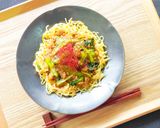 大豆ミートと小松菜のあんかけ焼きそば♪作り方6写真