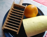 大根と柿で　おにおろしでサラダ作り方1写真