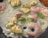 エビアボカドの豆乳クリームパスタ作り方4写真