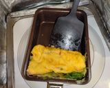 三つ葉とカニかまの出汁巻き卵作り方3写真