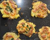 Ｗチーズで濃厚！スマッシュドポテト作り方4写真