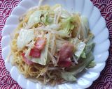 キャベツとベーコンの塩焼きそば♪作り方3写真