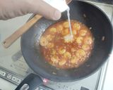 白菜炒め甘口エビチリ乗せ作り方7写真