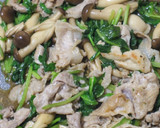 コク旨♡豚肉とほうれん草のオイスター炒め作り方3写真