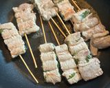 豚ロース生姜焼き用肉の大葉巻き作り方2写真