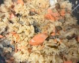 鮭と塩胡椒の炊き込みご飯作り方3写真