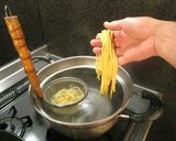 手作りパスタのペペロンチーノで食べ比べ作り方5写真
