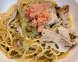 五右衛門再現 明太子と豚と高菜のパスタ作り方7写真