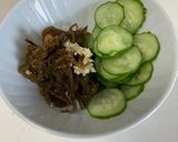 もずくときゅうりの酢の物作り方2写真