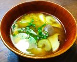 じゃがいも、エリンギ、セロリのお味噌汁　作り方4写真