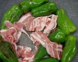 ピーマン丸ごと豚バラ炒め作り方3写真