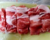 肉じゃが 青梅塩麹漬けセロリとドライトマト作り方1写真