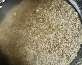 簡単　わらびの炊き込みご飯　玄米作り方1写真