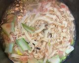 簡単ランチ！豆腐皮麻辣湯作り方1写真