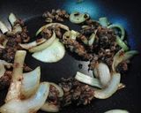 牛トマ玉の味噌チリ炒め作り方5写真