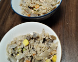 鮭とまいたけとごぼうの炊き込みご飯作り方5写真