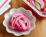 作り置き◎紫たまねぎのピクルス作り方4写真