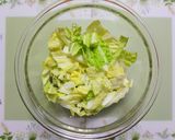簡単今日の夕飯！野菜たっぷり白菜明太マヨサラダ作り方4写真