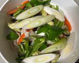 野菜とお肉と厚揚げの味噌炒め作り方8写真