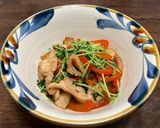 豚バラ肉とパプリカと豆苗の中華炒め作り方8写真