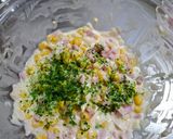 コーンとベーコンの生姜のかき揚げ作り方2写真