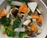 お一人様洋風味噌ドレ味根菜たっぷり野菜炒作り方16写真