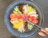甘辛厚揚げと2種のタレで楽しむ冷やし中華作り方9写真