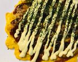サラダ活用●米粉のかき揚げお好み焼き作り方4写真