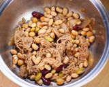 ほっこり和食の♪牛丼の具と大豆の煮物😋作り方2写真