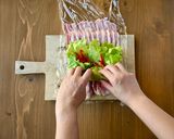 せいろで蒸し料理★豚バラ肉のレタス巻き作り方4写真