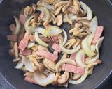 きのことベーコンのナポリタン作り方3写真
