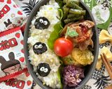 まっくろくろすけのキャラ弁作り方8写真
