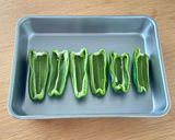 レンジで屋台風！ピーマン肉巻き甘辛だれ作り方1写真