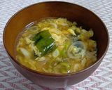簡単❣ ふわふわ卵わかめスープ作り方5写真