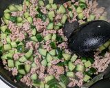 韓国風きゅうりそぼろ丼作り方3写真