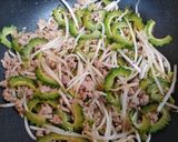 簡単夏の夕飯！ごうや料理もやし挽肉野菜炒め主菜作り方6写真
