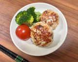 大葉とれんこんの鶏つくね作り方4写真