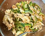 簡単・鶏ささみとゴーヤーのピリ辛キムチ和え作り方9写真