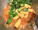 ヤングコーンとオクラのみぞれ和え作り方4写真