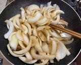 豚肉巻の玉ねぎ炒め盛り作り方7写真