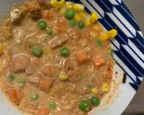 レンジ簡単クリーミー麻婆味オムライス弁当作り方6写真