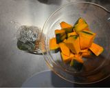 秋野菜！栄養満点！カボチャの塩昆布マヨチーサラダ作り方2写真