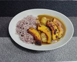 チキンカレー焼きカボチャ乗せ作り方7写真