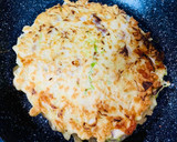 節約♪千切りキャベツの簡単お好み焼き作り方7写真